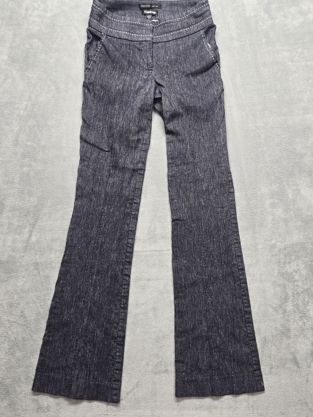 Bebe Luxe Suiting Pants Size 0 Denim Look